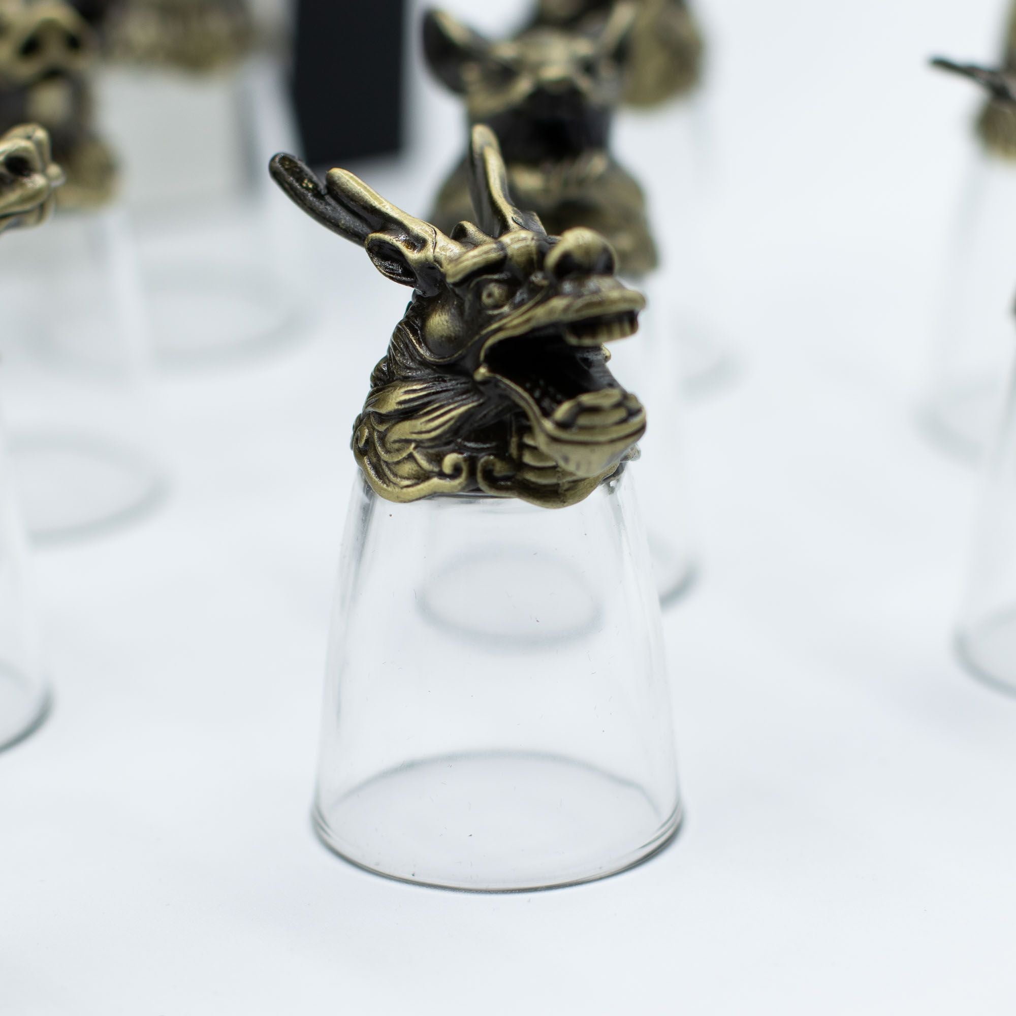 Bottom Up Shot Glasses (25ml) - Forest & Mystical Creatures - Antique Bronze