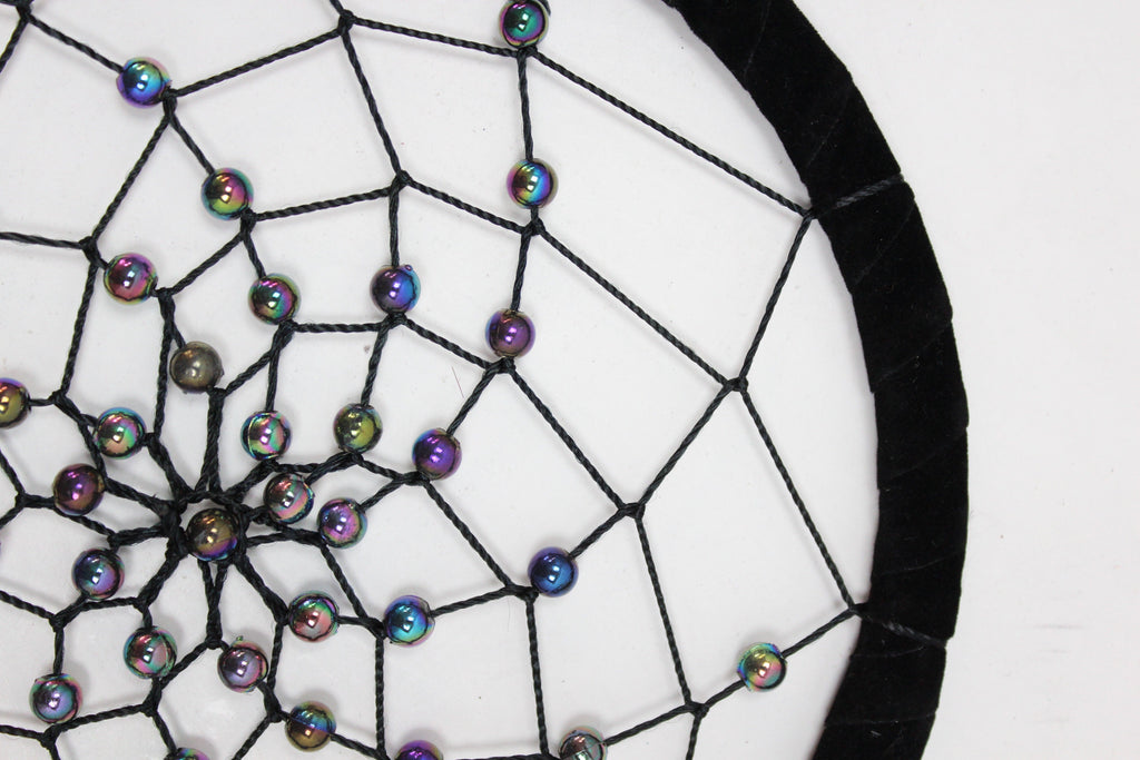 Bali Dreamcatcher - Large Round - Turq/Pink/Purp