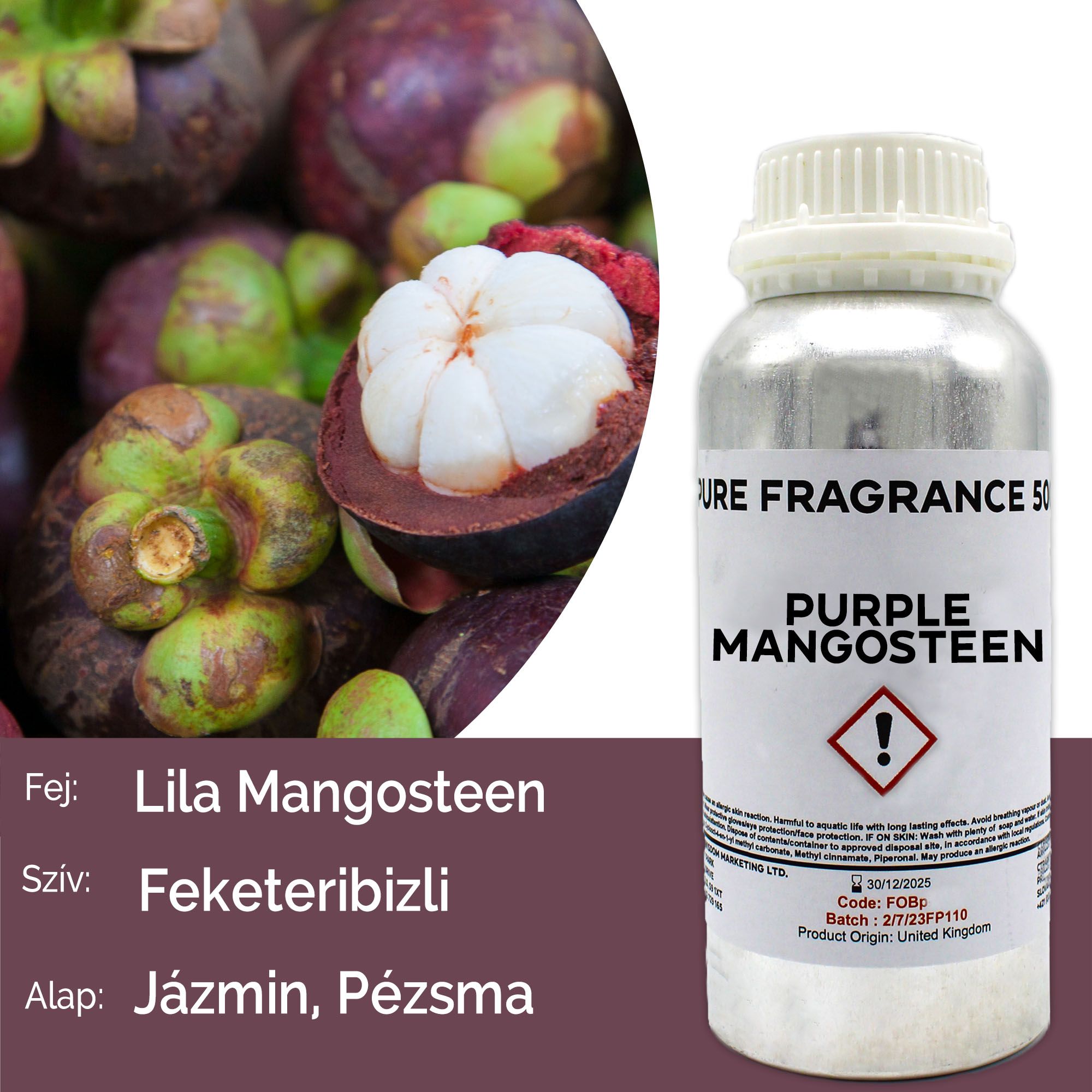 Purple Mangosteen Pure Fragrance Oil - 500ml