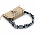 Magnetisches Hämatit Shamballa Armband - Doppelte Quader