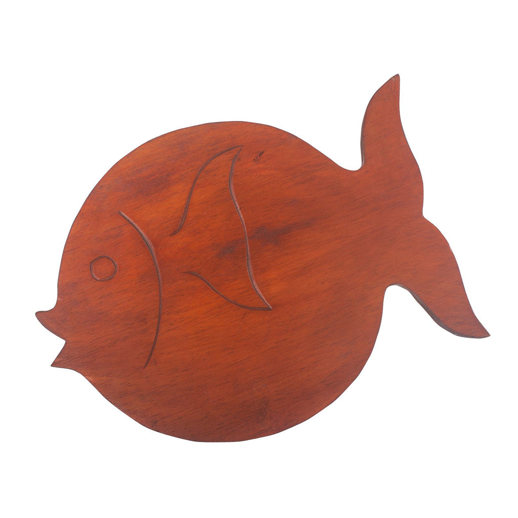 Albasiaholz Fischständer - Terrakotta