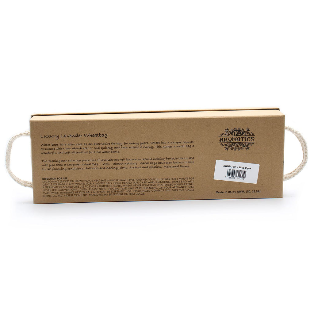 Luxury Lavender  Wheat Bag in Gift Box  - Blue Viper