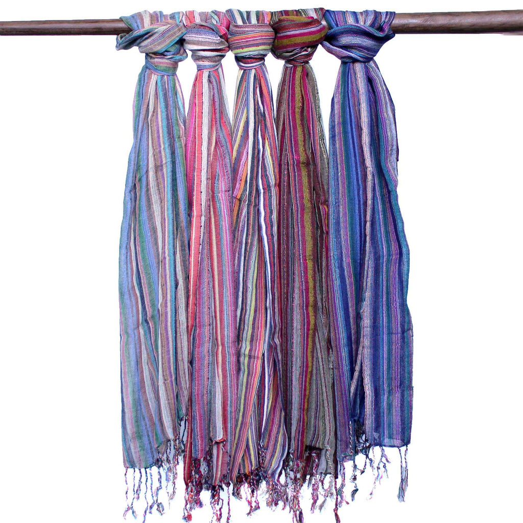 Indische Boho-Schals - 50x180cm - Zufällige Purpurtöne