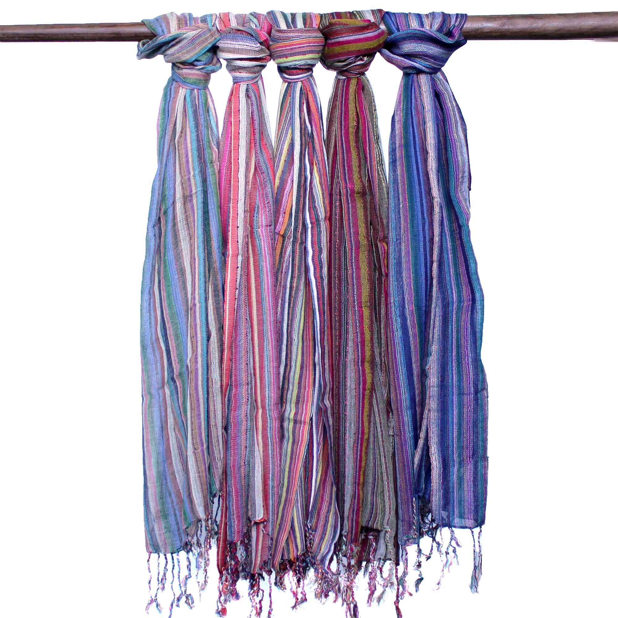 Indische Boho-Schals - 50x180cm - Zufällige Purpurtöne