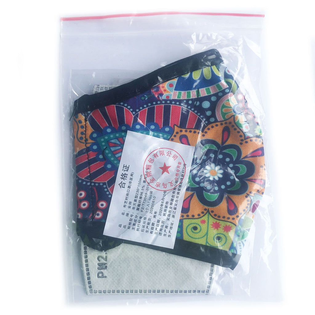 Reusable Fashion Face Covering - Flower of Life (Adult)