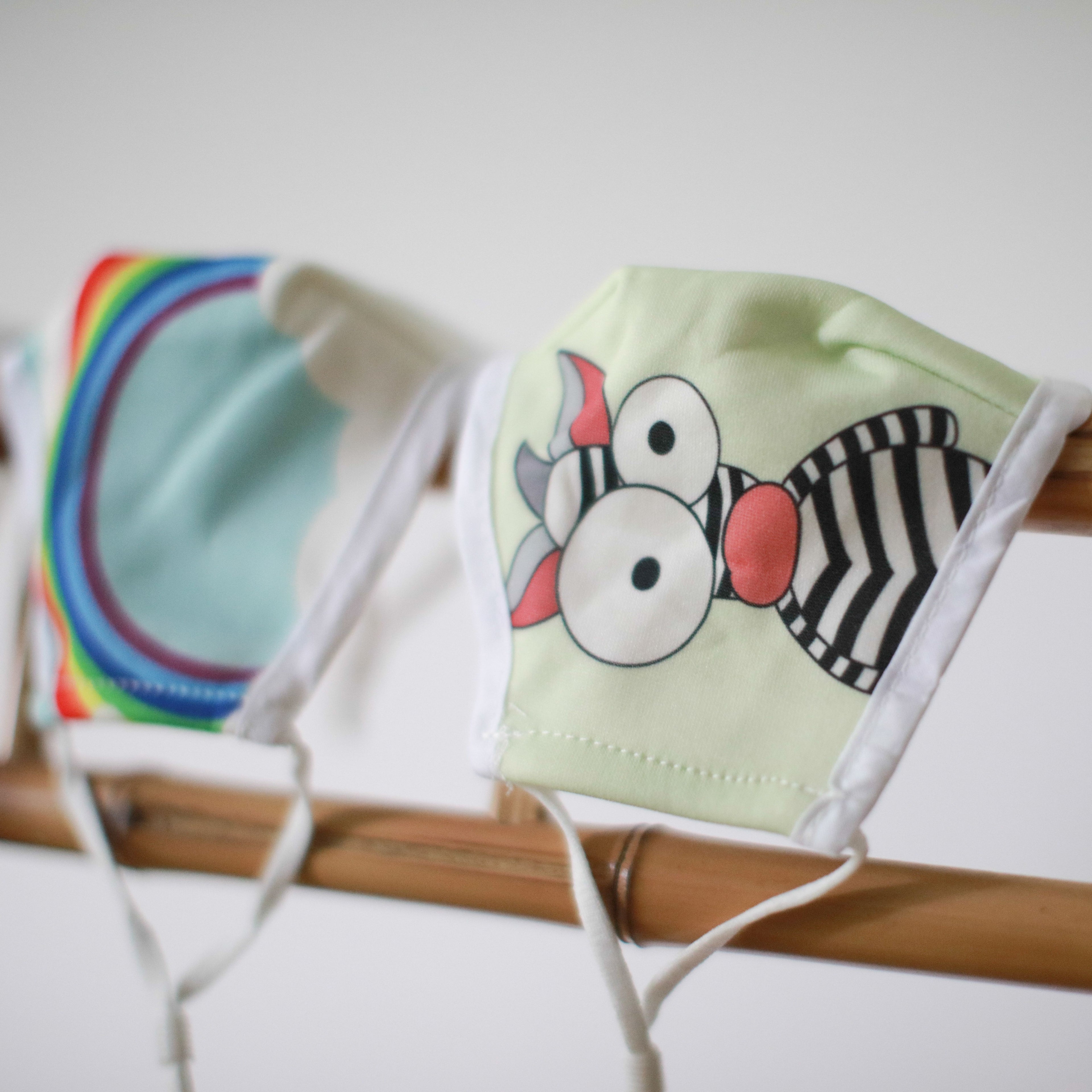 Reusable Fashion Face Covering - Crazy Zebra (Children)
