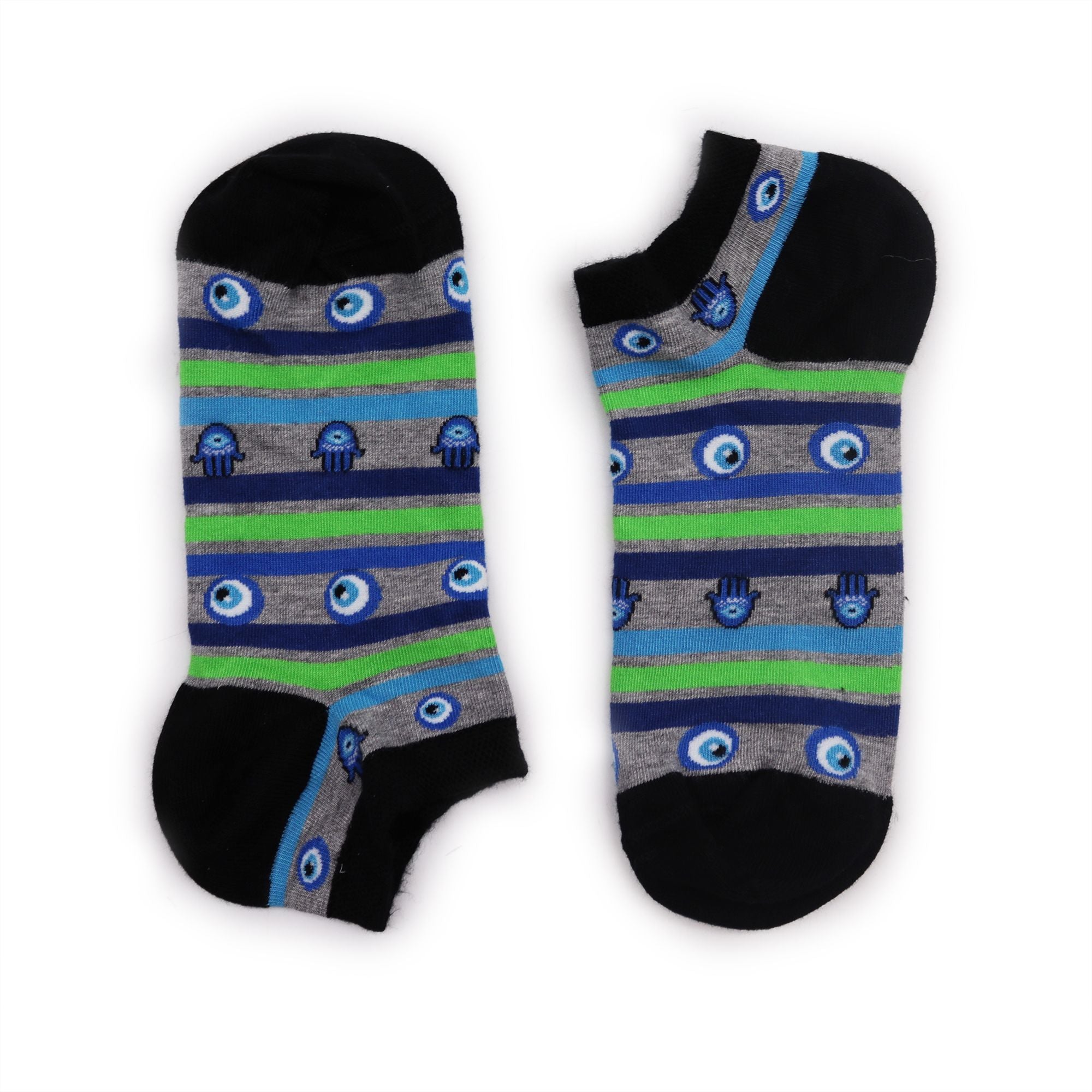 S/M Hop Hare Bamboo Socks Low (36-40) - Evil Eye & Hamsa