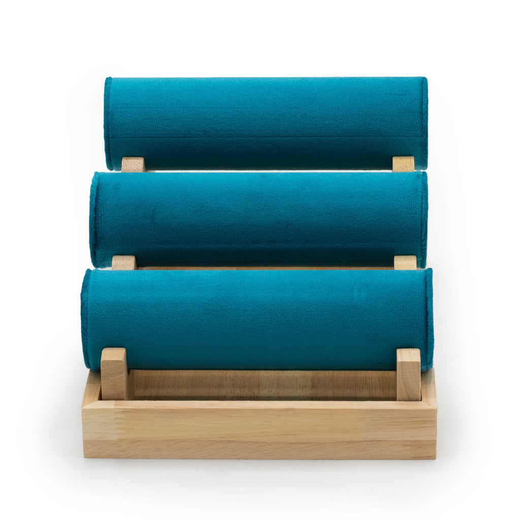 Three Bar Tiered Bangle Display  24x18x13cm