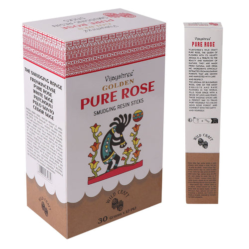 30g Golden Pure Rose Smudging Resin Sticks (6s)