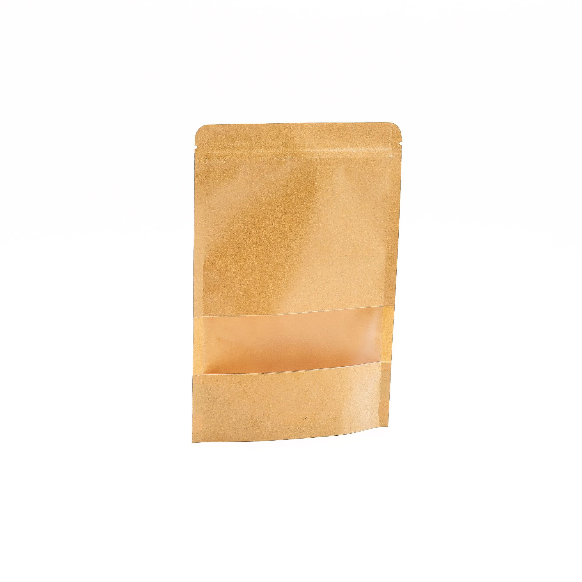 10x Kraft Window Bag 16 x24 cm