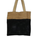 Pure Soft Jute and Cottong Mesh Bag - Schwarz