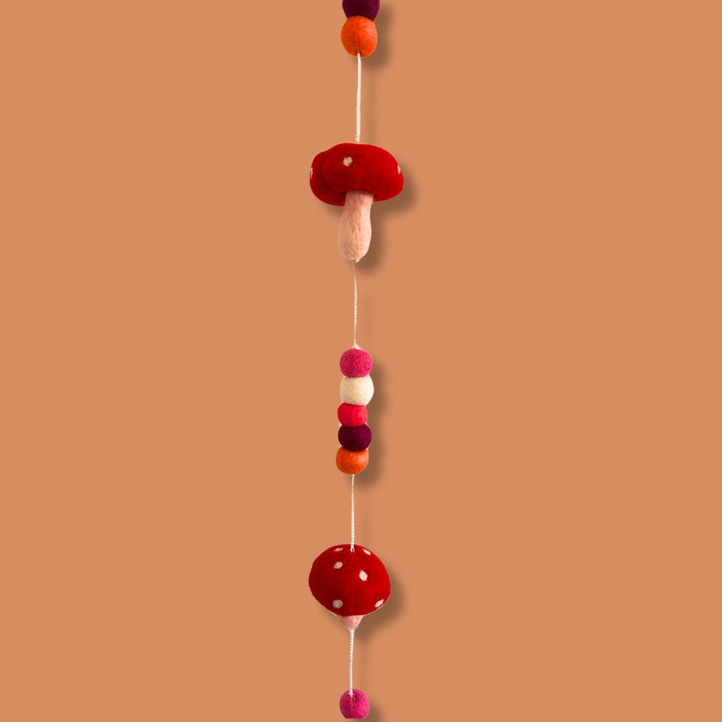 Felt Wall Hanging  - Redtop Mushrooms