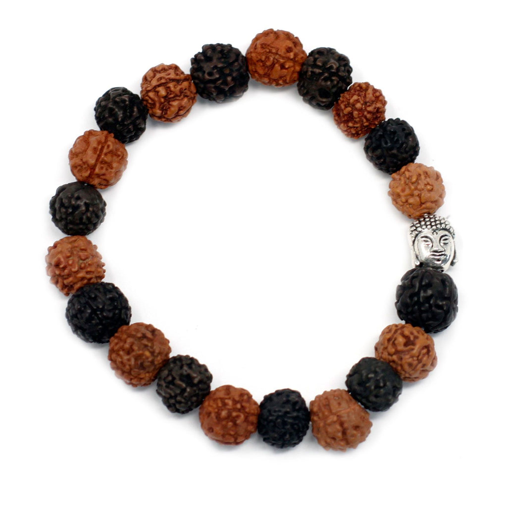 Rudraksha Buddha Armband Mala - Mix