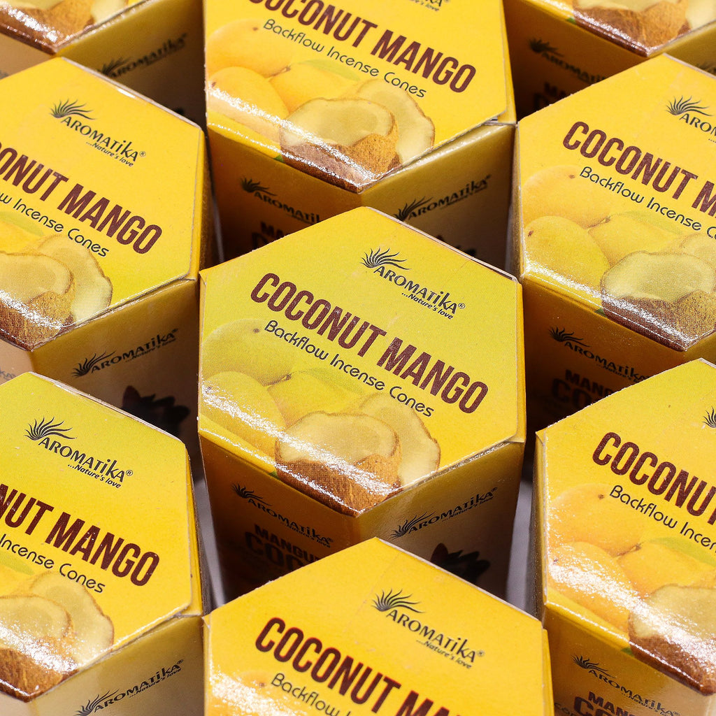 Masala Backflow Incense pack of 10 - Coconut & Mango