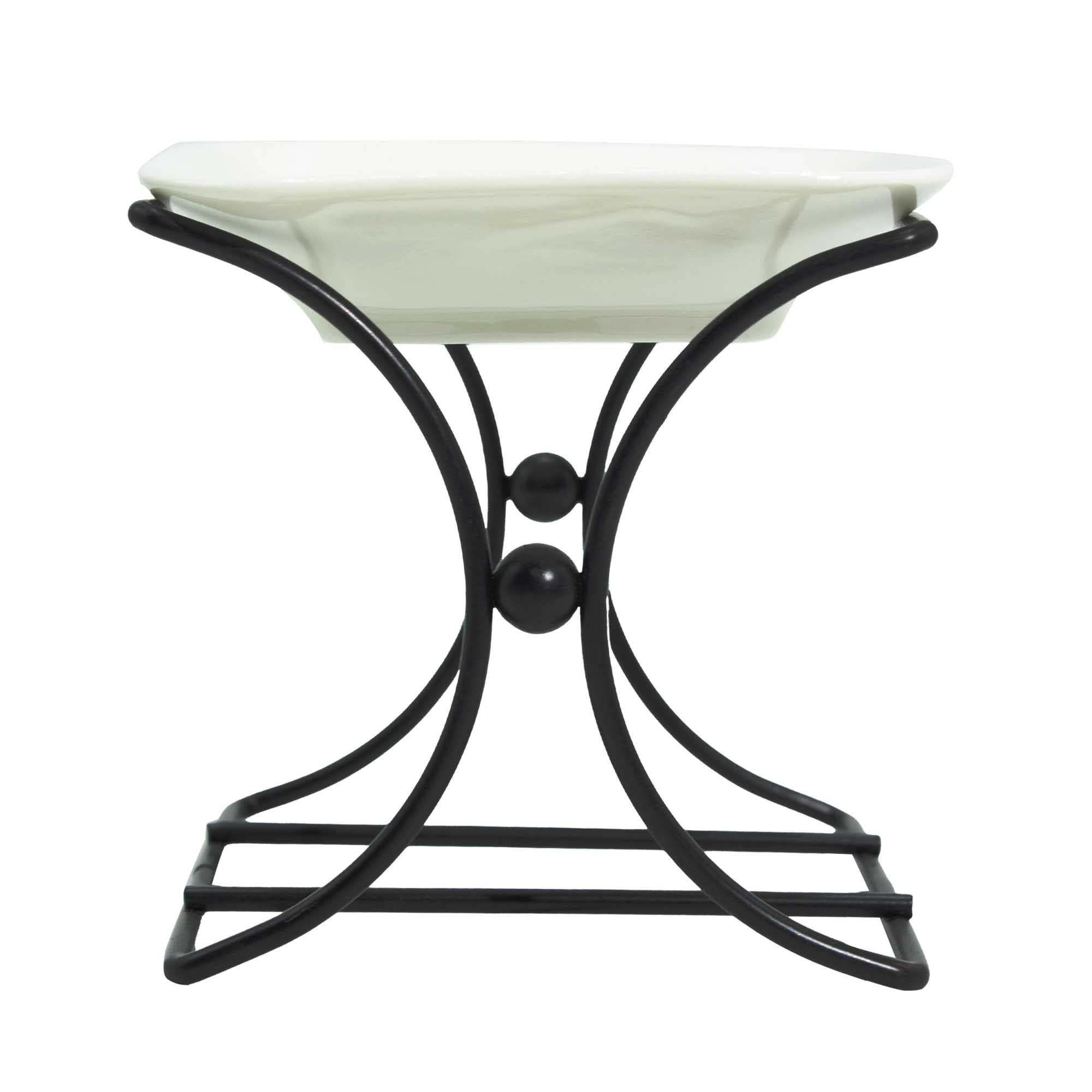Ceramic & Metal Square Stand