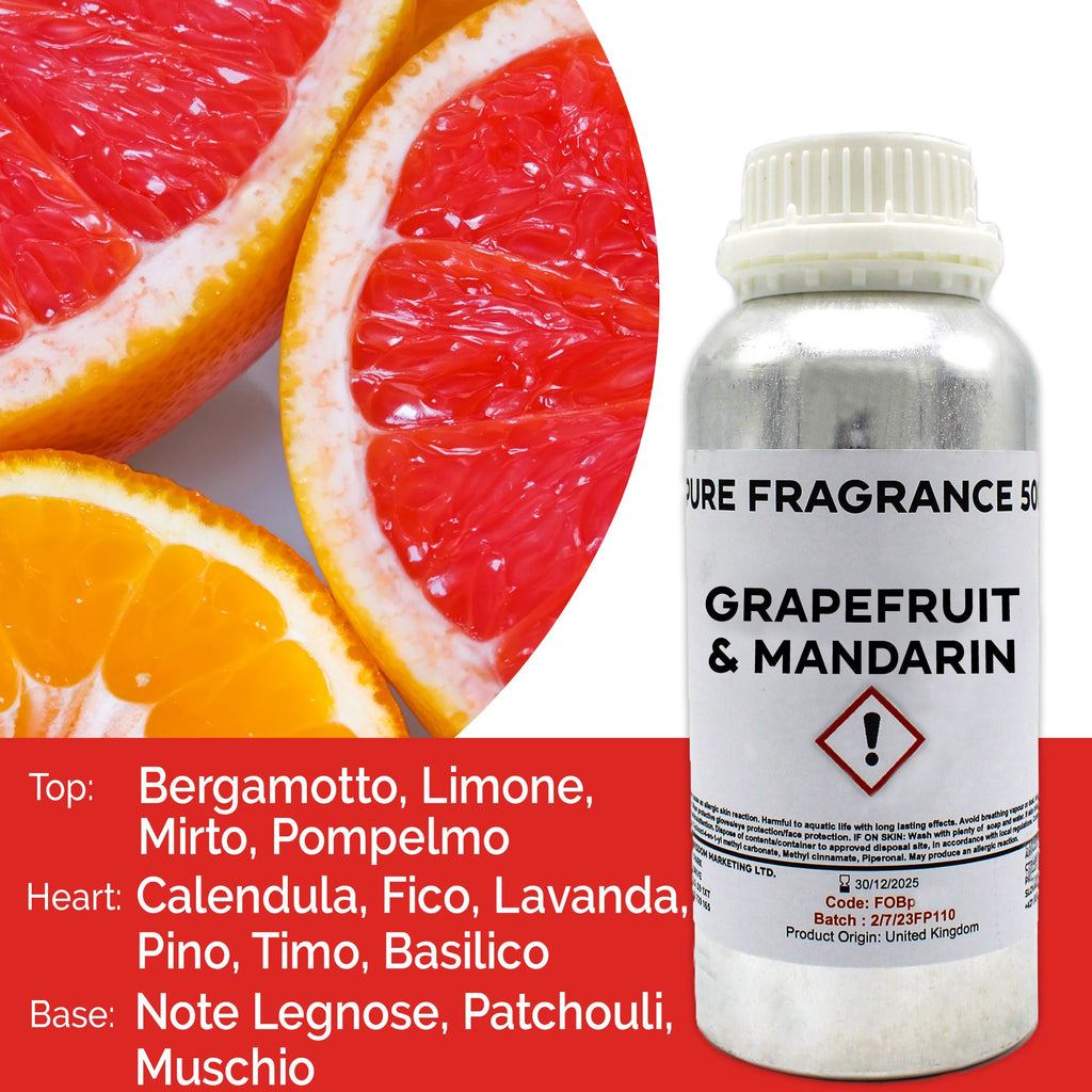 Grapefruit & Mandarin Pure Fragrance Oil - 500ml