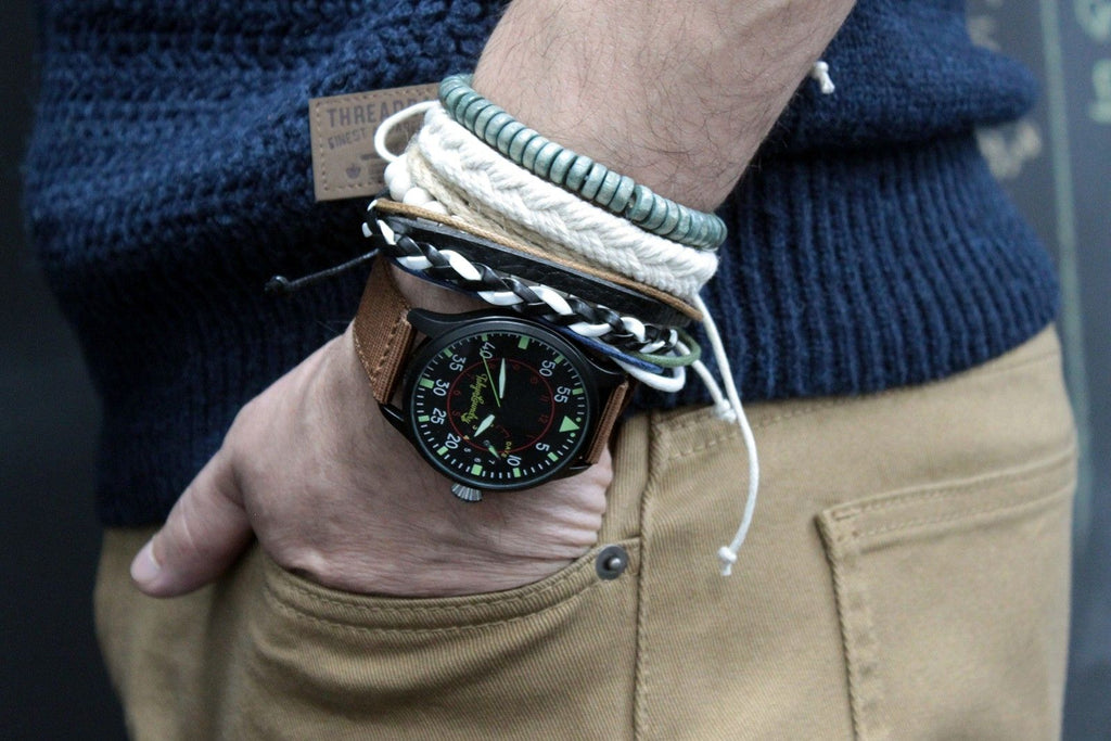 Herrenarmband-Sets – gegerbt & interessant (sort.)