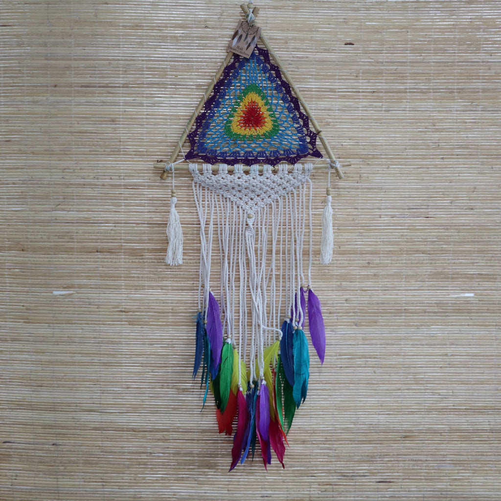 Bali Dreamcatcher - Mit Mehrfach-Pyramide