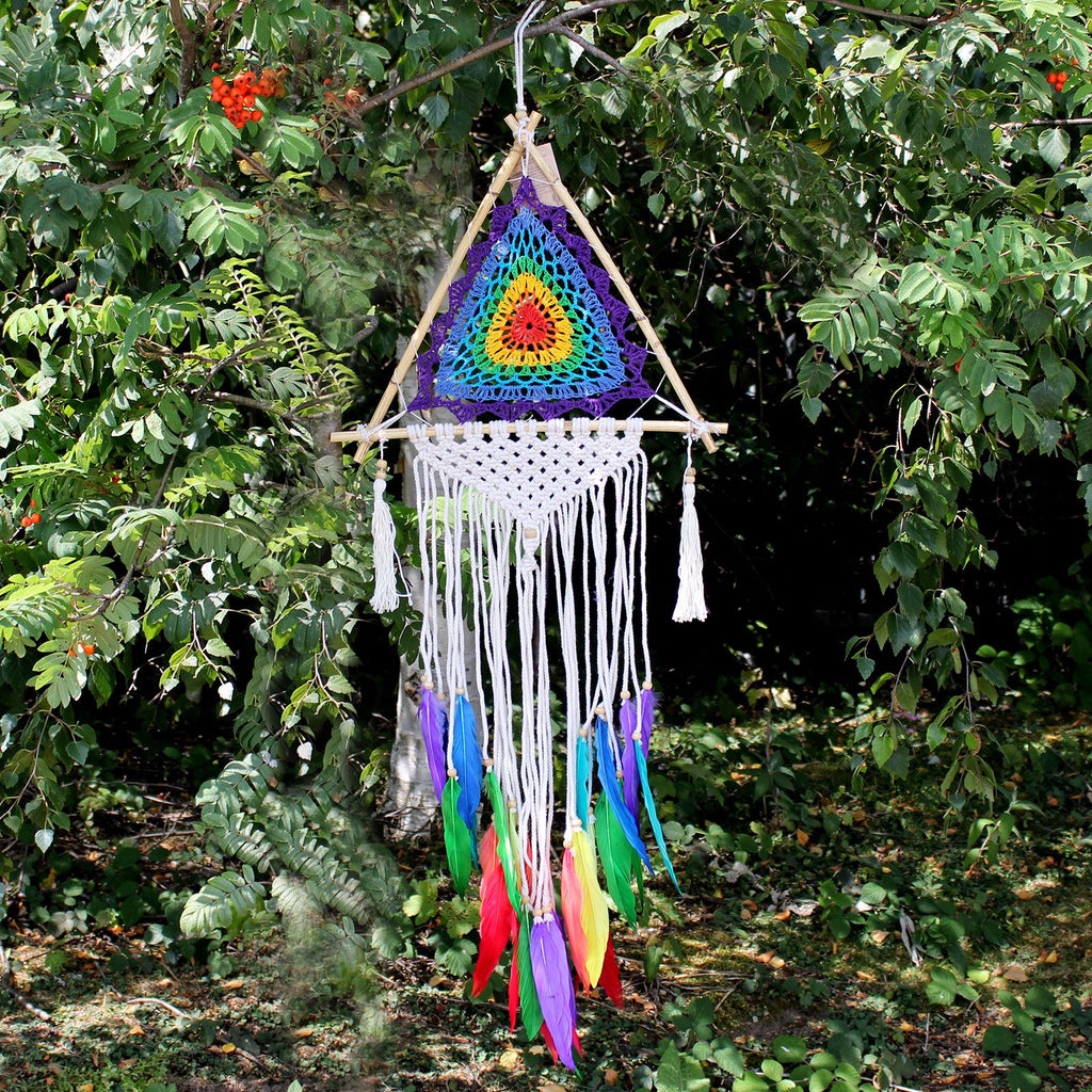 Bali Dreamcatcher - Mit Mehrfach-Pyramide