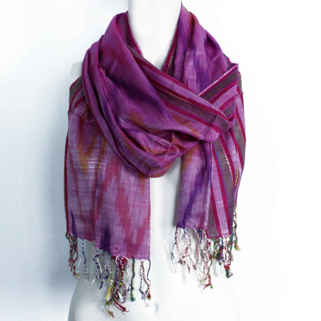 Indische Boho-Schals - 50x180cm - Zufällige Blautöne