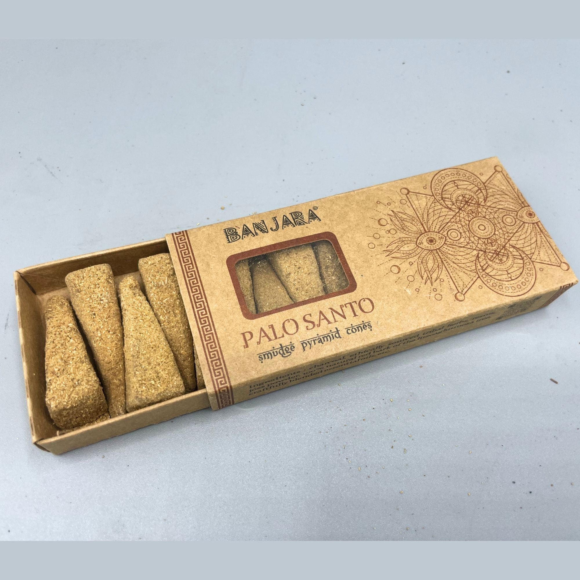 Banjara Smudge Pyramid Cones - Palo Santo