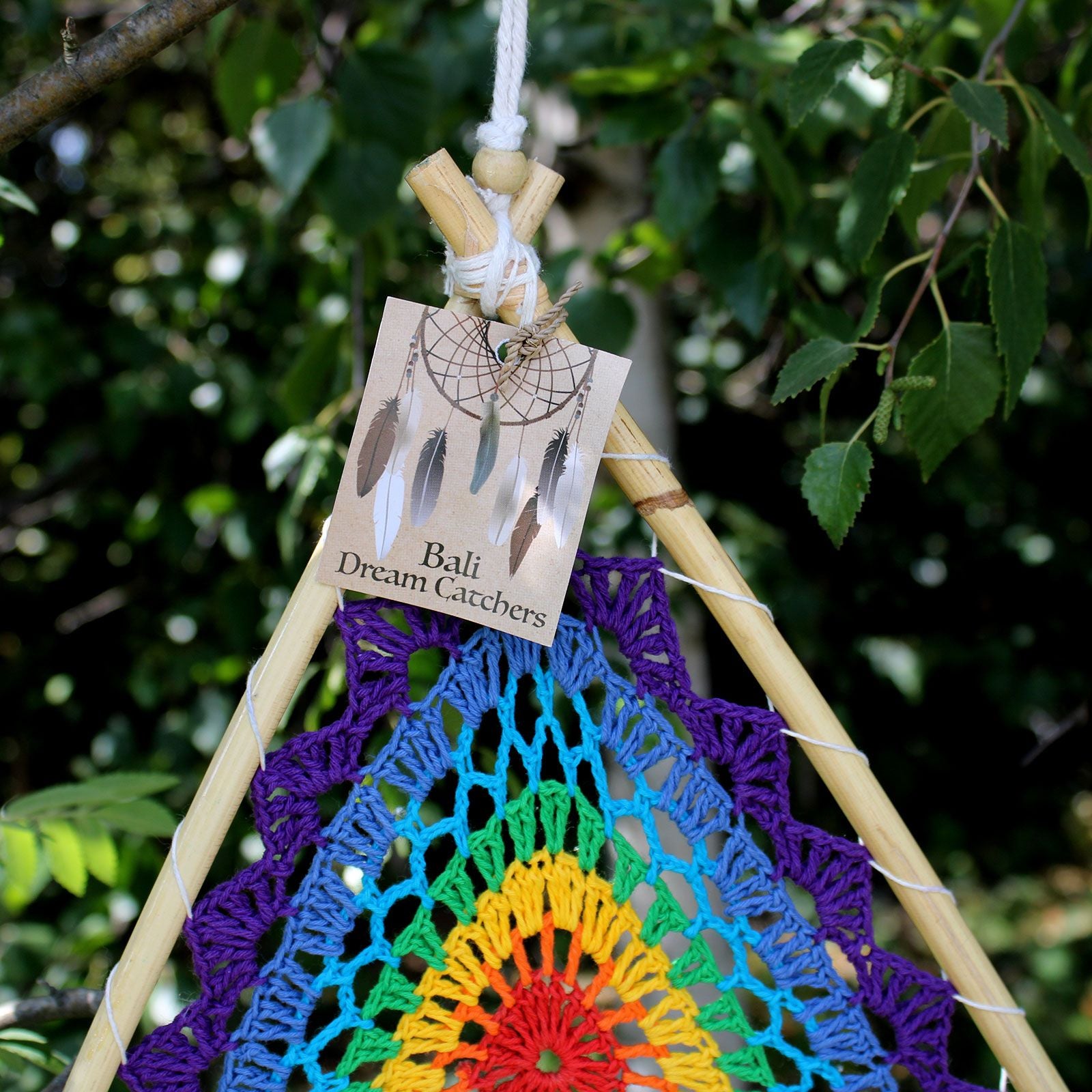 Bali Dreamcatcher - Mit Mehrfach-Pyramide