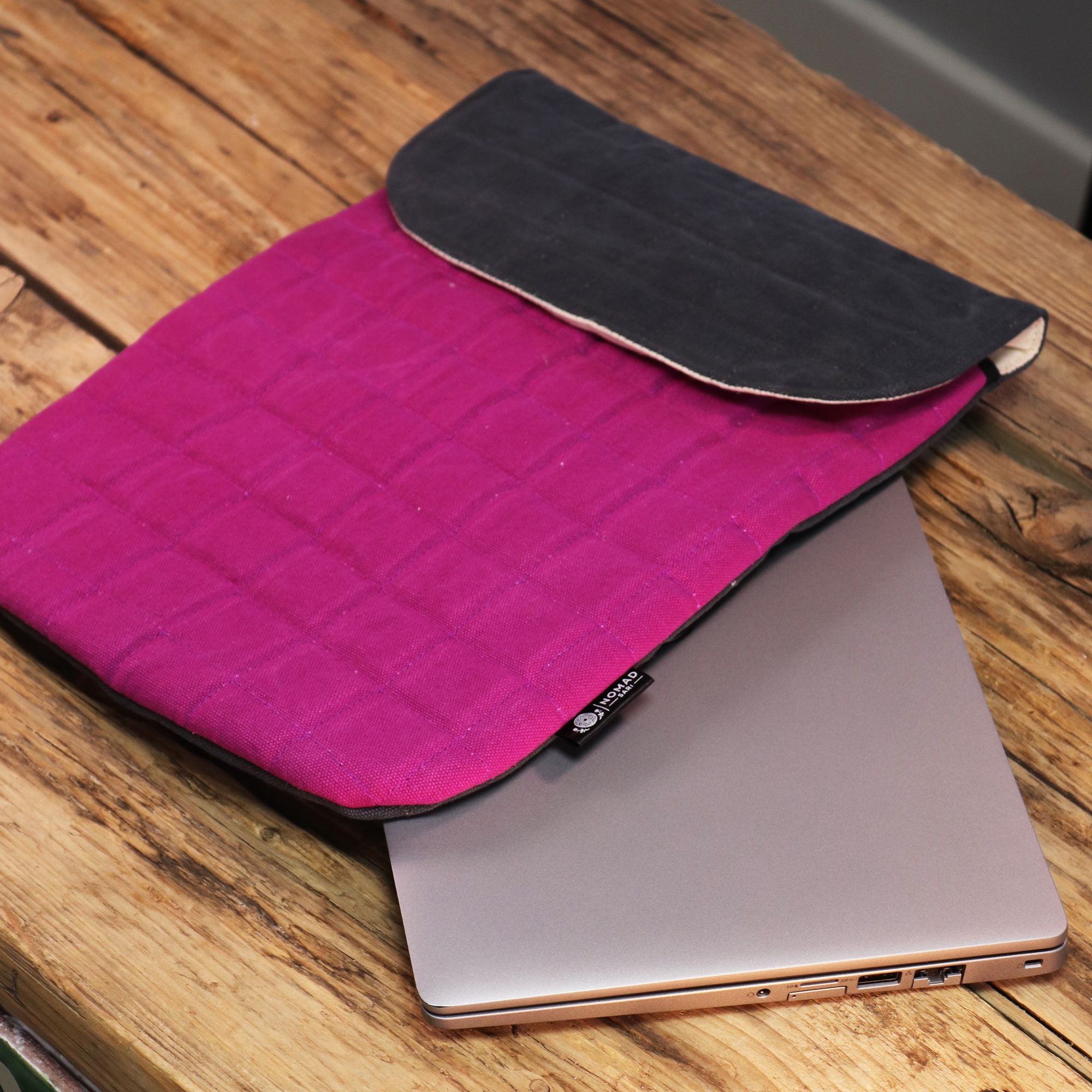 Laptop Padded Pouch – Schockrosa – 14oz Stonewash