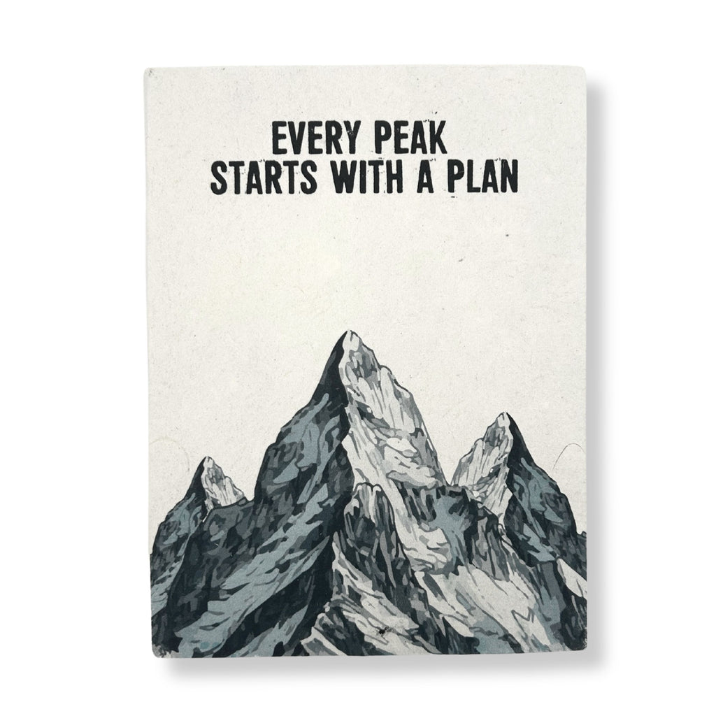 Lrg Lokta Inspiration Notebook (21x15cm) - 45 leafs - Every Peak - inc bookmark