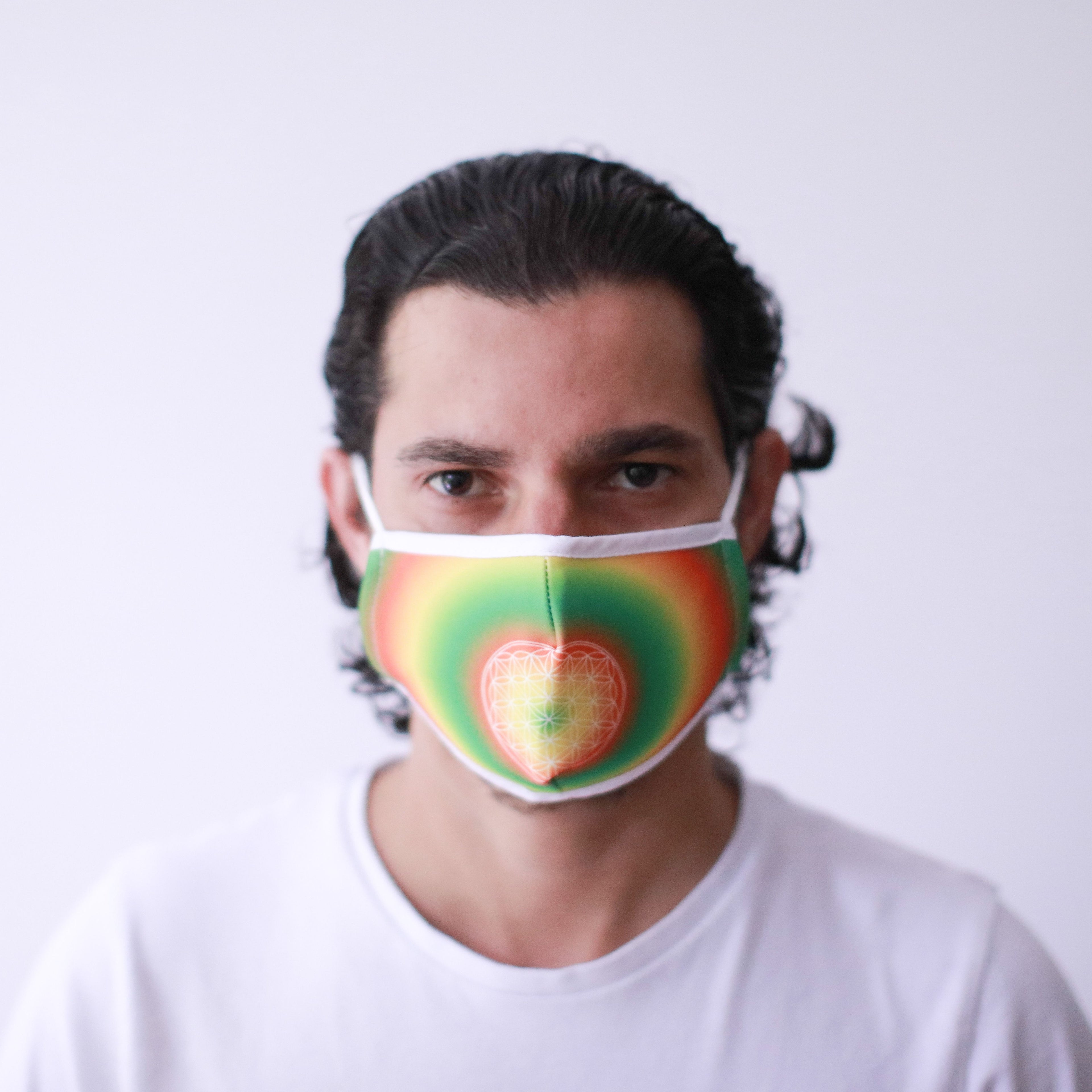 Reusable Fashion Face Covering - Flower of Life (Adult)