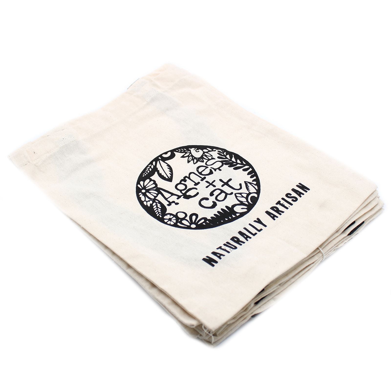 Agnes and Cat Cotton Bag 6oz - 35x30 cm - Naturally Artisan