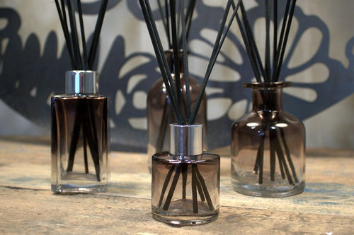 200 ml Runde antike Reed-Diffuser-Flasche - Anthrazit