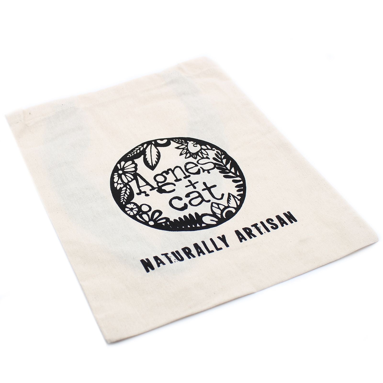 Agnes and Cat Cotton Bag 6oz - 35x30 cm - Naturally Artisan