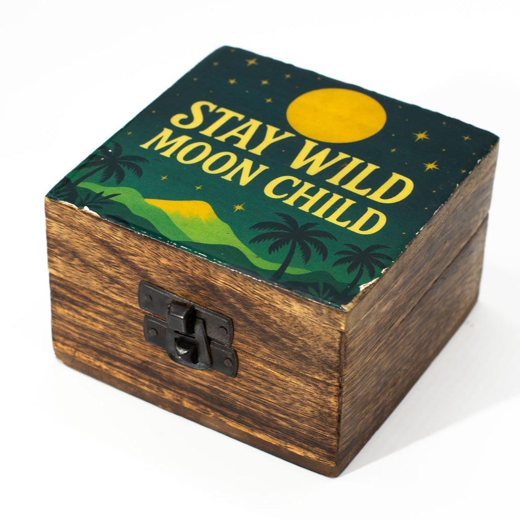 Kleine emaillierte Schachtel - Stay Wild Moon Child