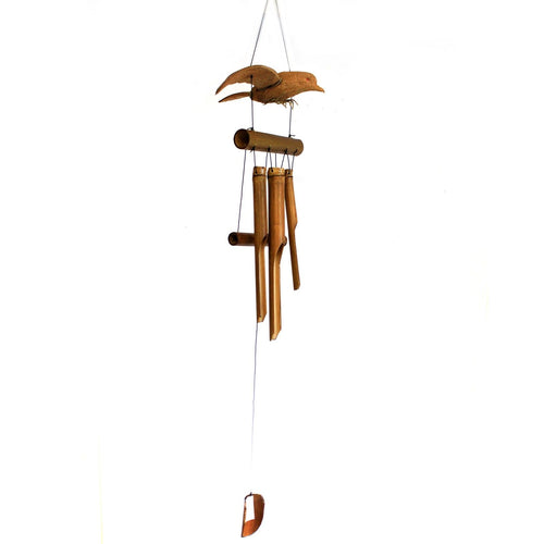 1x Kokosnuss-Amsel-Windspiele