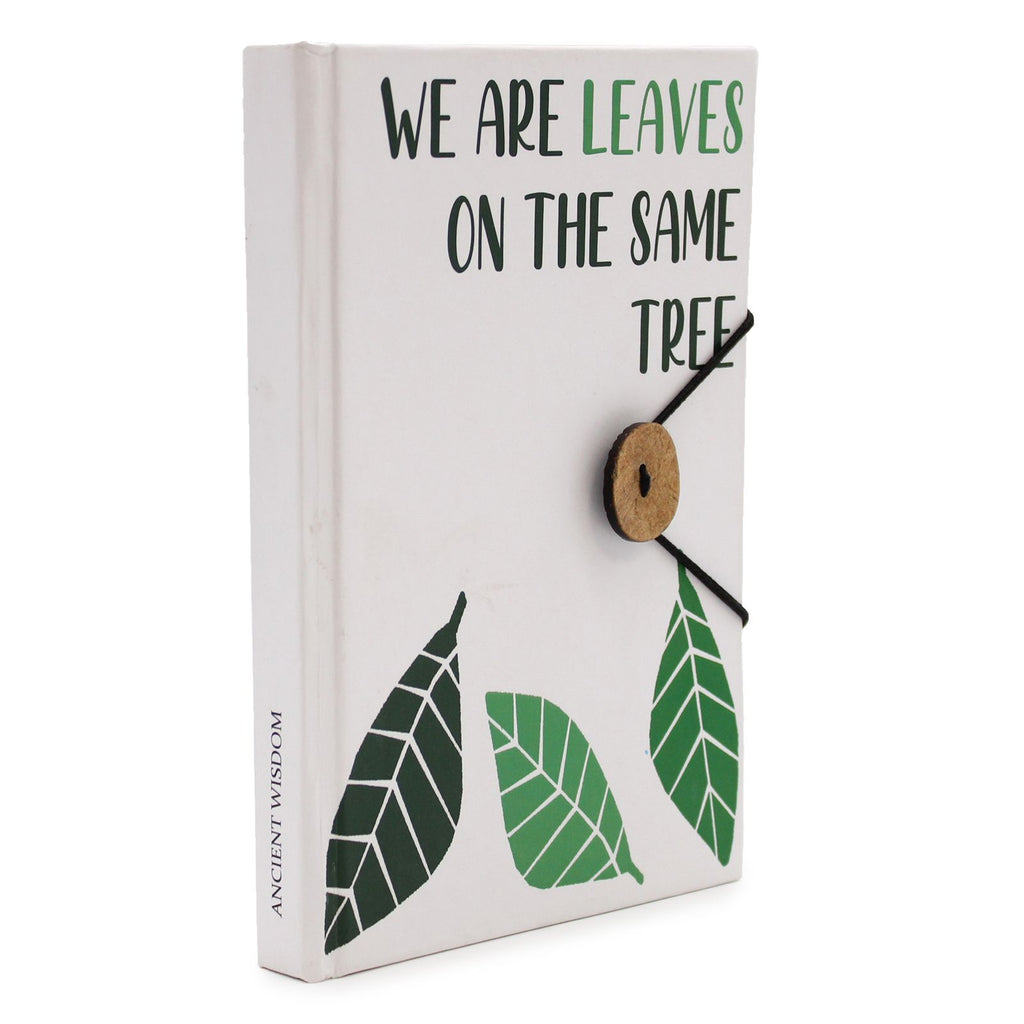 Small Notebook with strap - Leaves on the same tree