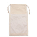 Lrg Cotton Window Pouch - 26x15cm