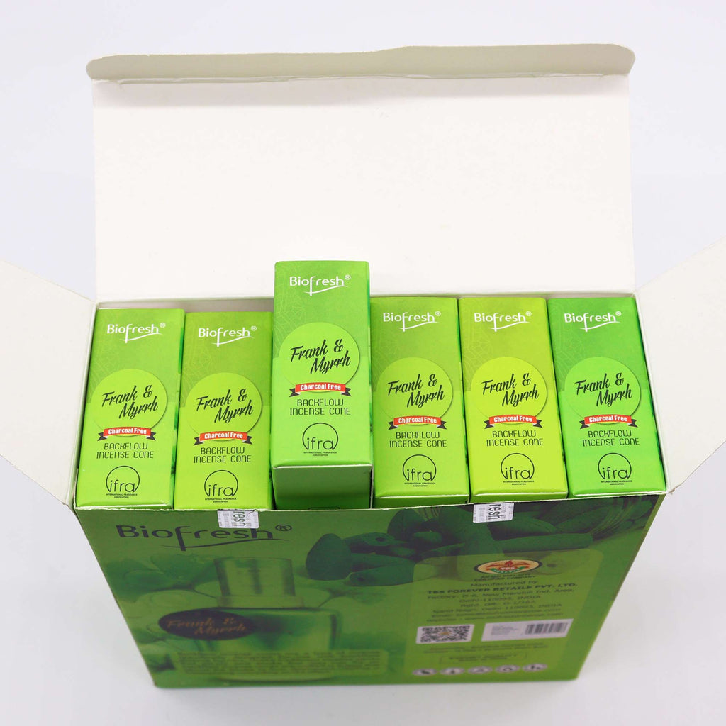 Biofresh Backflow Incense Cones (40 cones) - Frank & Myrrh
