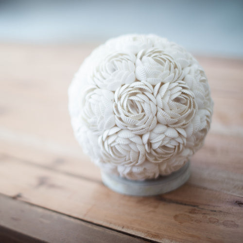 Boho Sea Shell Lampe - Rose Globe - 15cm