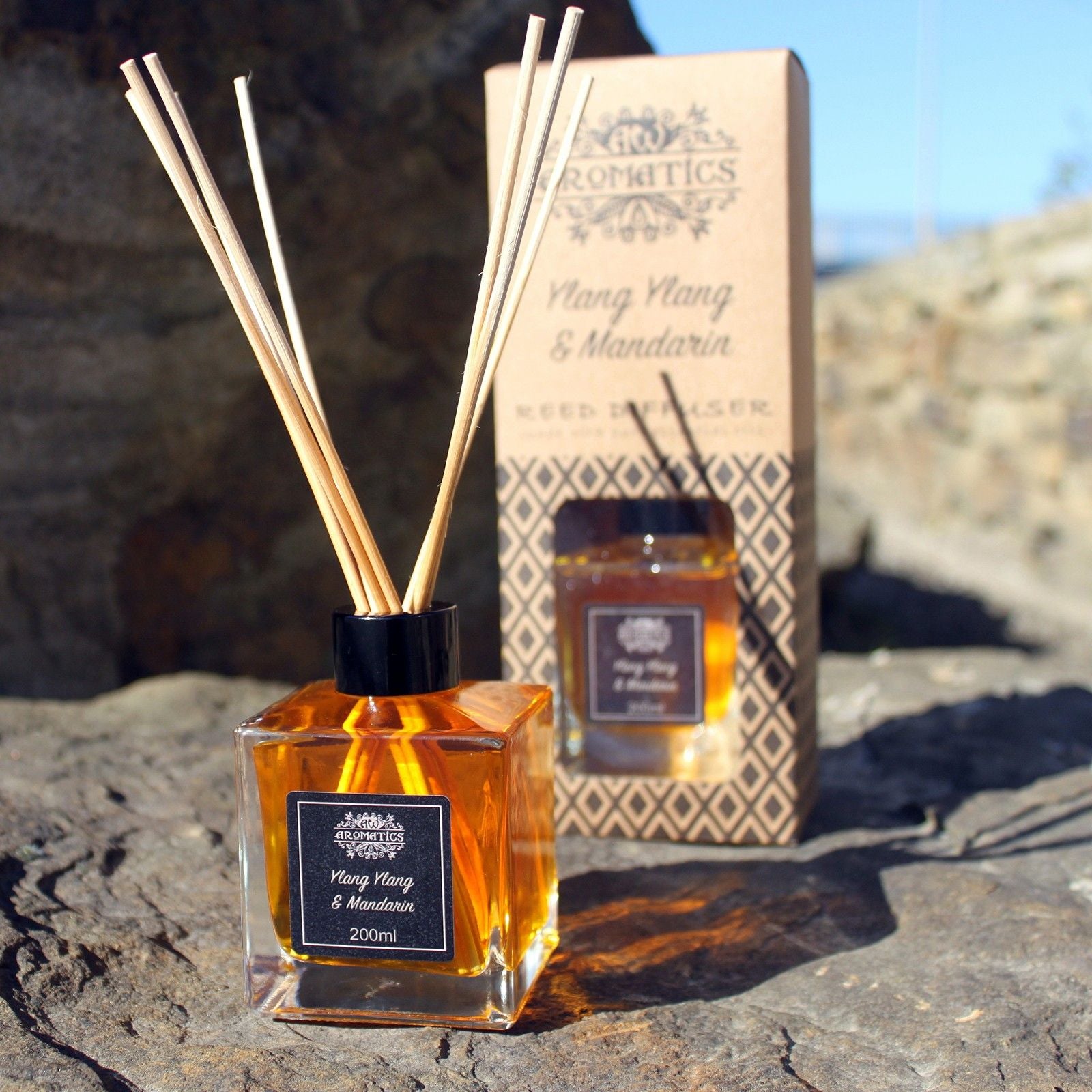 200ml Basil & Maychang Essential Oil Reed Diffuser