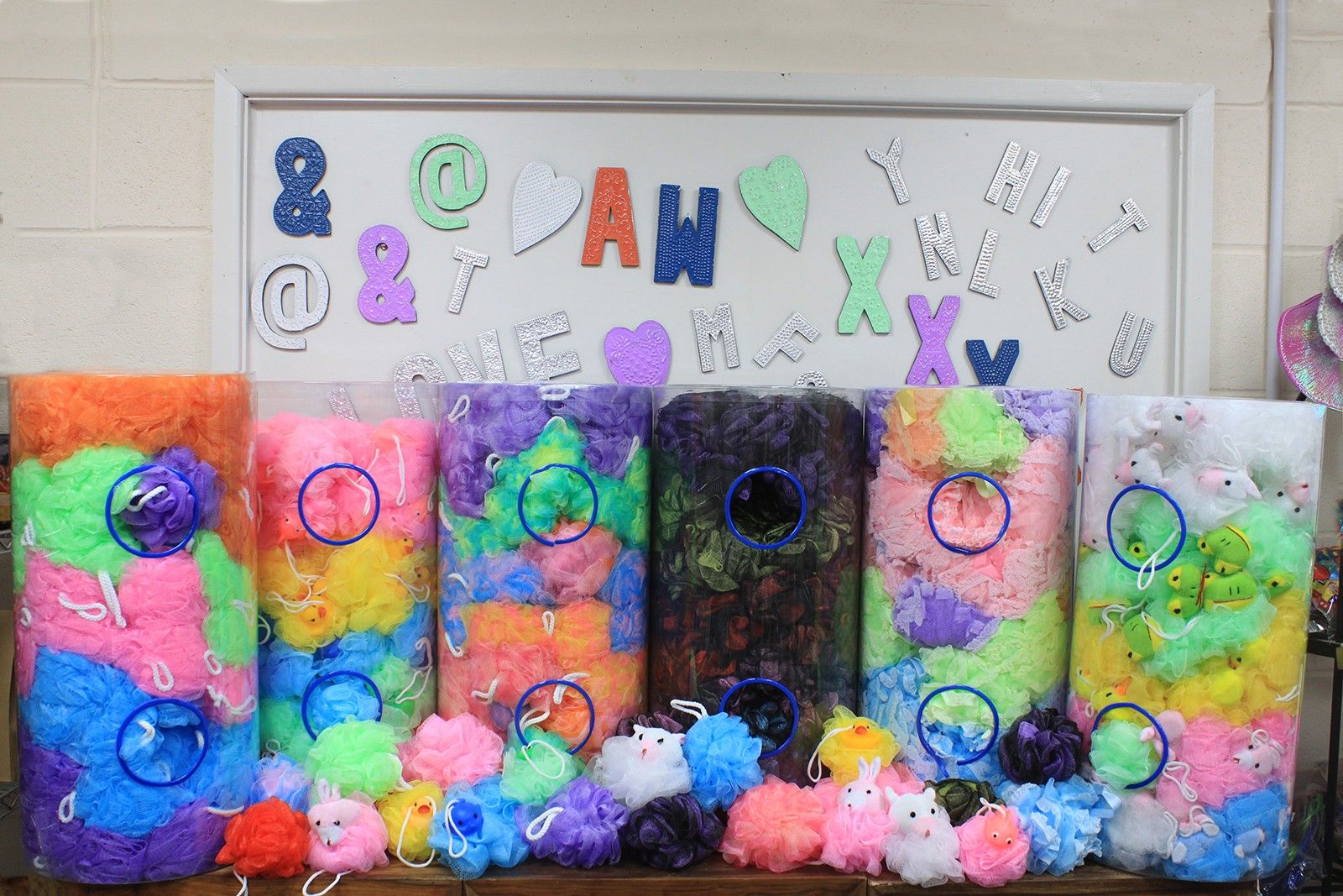 Cotton Animal Scrunchies 5 asst (display tube) - 27gm
