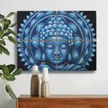 Blue Buddha Mandala Brocade Detail 30x40cm x 4