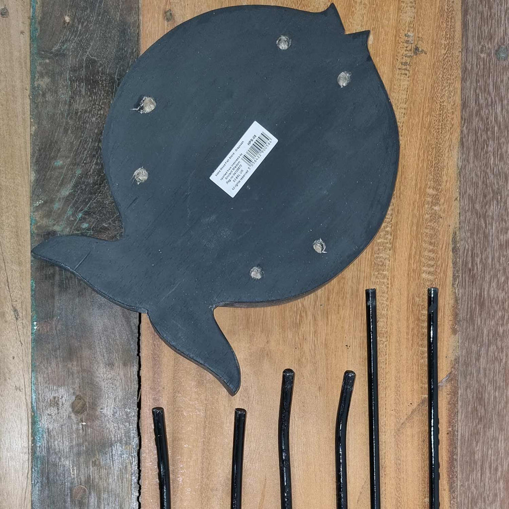 Albasia Holz Fischständer - Greywash