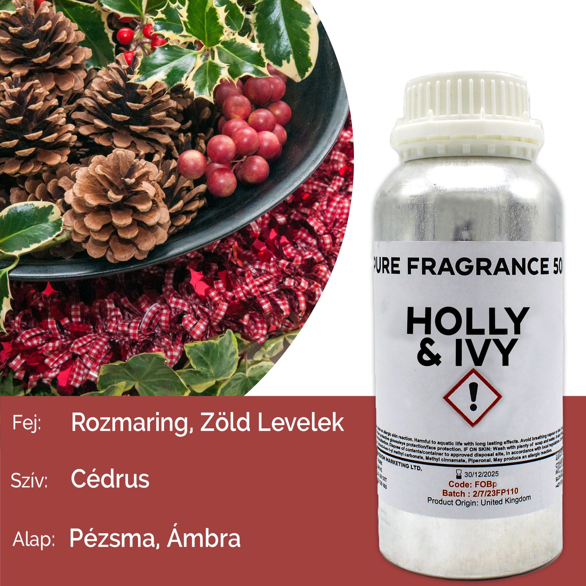 Holly and Ivy Pure Fragrance Oil - 500ml