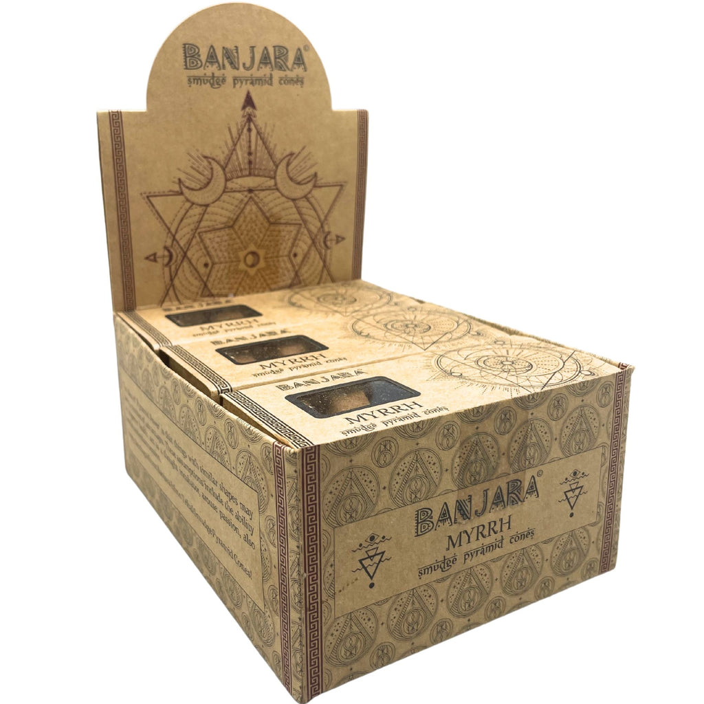 Banjara Smudge Pyramid Cones -  Myrrh