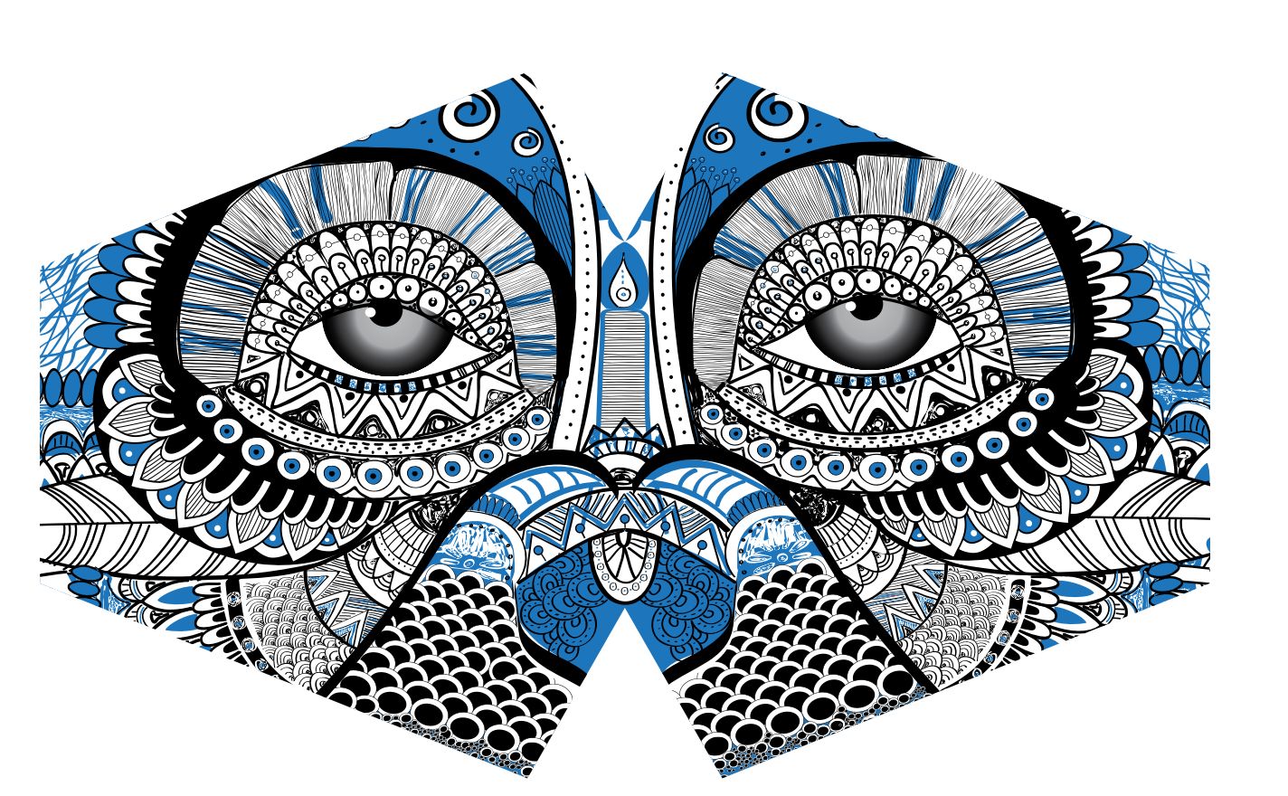 Reusable Fashion Face Covering - Mystical Owl (Adult)