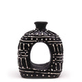 Ovale Donut-Vase – Schokolade 18 cm