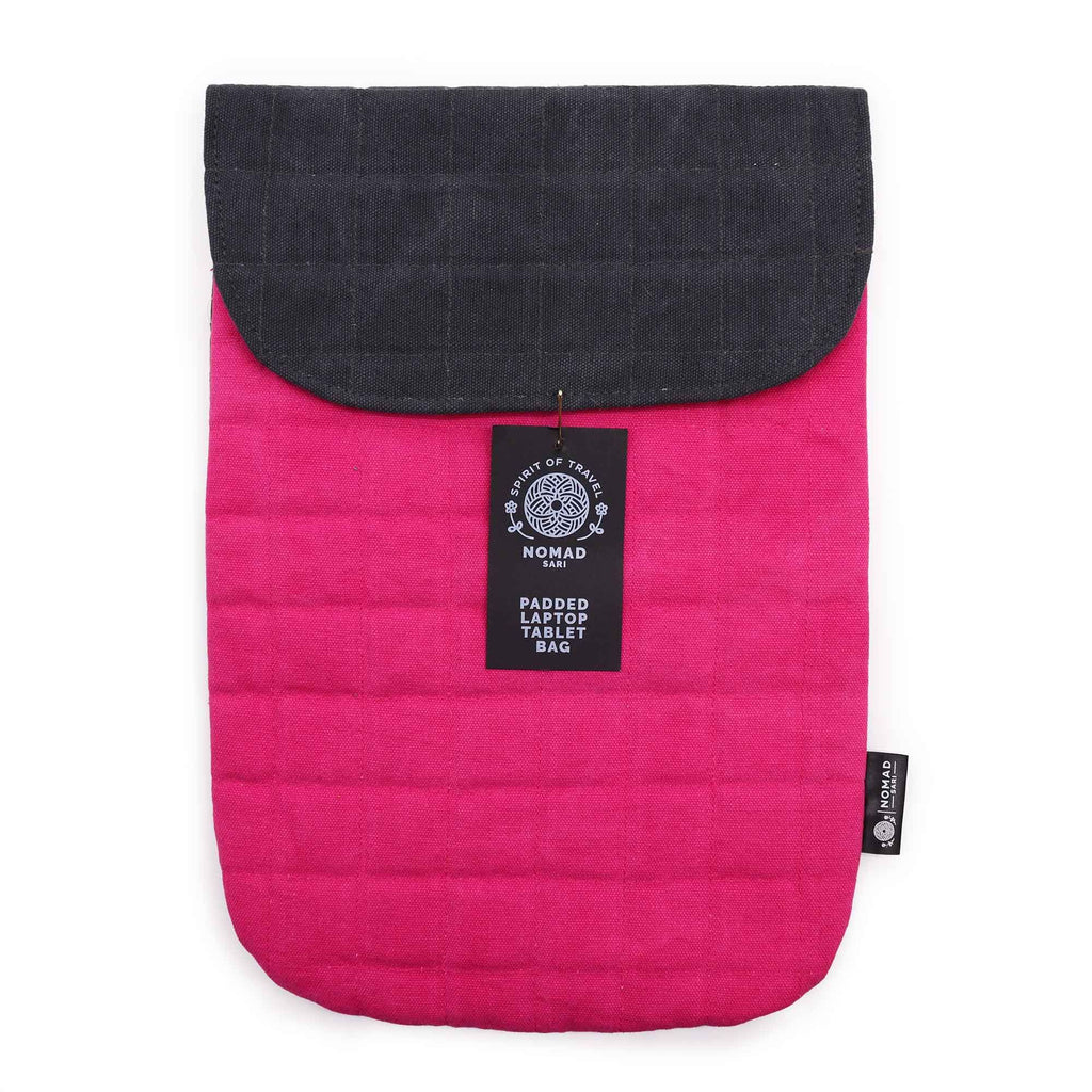 Laptop Padded Pouch – Schockrosa – 14oz Stonewash
