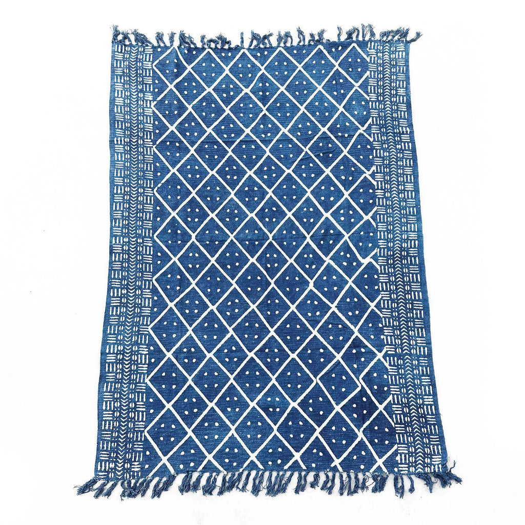 Handgefertigter Indigobezug - 170x120cm - Midnight Heerak