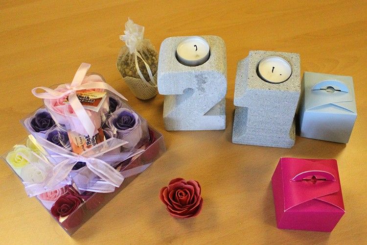 No.5 Granite Candle Holder